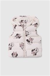 OVS ΒΡΕΦΙΚΟ ΑΜΑΝΙΚΟ ΜΠΟΥΦΑΝ ΜΕ ΚΟΥΚΟΥΛΑ ΚΑΙ MINNIE MOUSE PRINT REGULAR FIT - 002403143 ΛΕΥΚΟ OVS KIDS