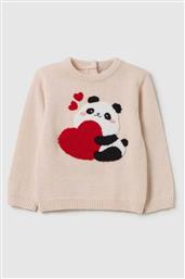 OVS ΒΡΕΦΙΚΟ ΠΟΥΛΟΒΕΡ ΜΕ ΚΕΝΤΗΜΕΝΟ ΜΠΟΥΚΛΕ PANDA REGULAR FIT - 002459986 ΜΠΕΖ OVS KIDS