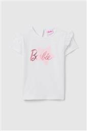 OVS ΒΡΕΦΙΚΟ T-SHIRT ΜΕ ΒΟΛΑΝ ΚΑΙ BARBIE LOGO PRINT REGULAR FIT - 002396155 ΛΕΥΚΟ OVS KIDS
