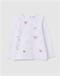 T-SHIRT L/S W/HEARTS OVS
