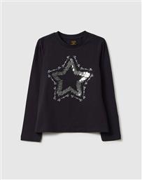 T-SHIRT LS W/SEQUINS OVS
