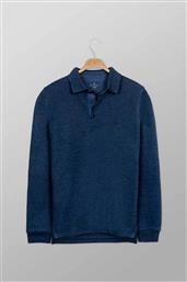 ΑΝΔΡΙΚΗ ΜΠΛΟΥΖΑ ΠΟΛΟ ΜΟΝΟΧΡΩΜΗ ΜΕ ΚΕΝΤΗΜΕΝΟ ΛΟΓΟΤΥΠΟ REGULAR FIT - P213-PY50.02 ΜΠΛΕ OXFORD COMPANY