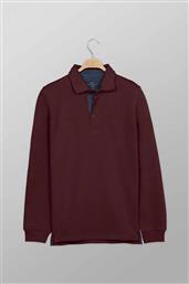 ΑΝΔΡΙΚΗ ΜΠΛΟΥΖΑ ΠΟΛΟ ΜΟΝΟΧΡΩΜΗ ΜΕ ΚΕΝΤΗΜΕΝΟ ΛΟΓΟΤΥΠΟ REGULAR FIT - P213-PY50.05 ΜΠΟΡΝΤΟ OXFORD COMPANY