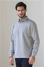 ΑΝΔΡΙΚΗ ΜΠΛΟΥΖΑ ΠΟΛΟ ΜΟΝΟΧΡΩΜΗ ΜΕ ΚΕΝΤΗΜΕΝΟ ΛΟΓΟΤΥΠΟ REGULAR FIT - P213-PY50.06 ΓΚΡΙ OXFORD COMPANY