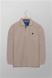 ΑΝΔΡΙΚΗ ΜΠΛΟΥΖΑ ΠΟΛΟ ΠΙΚΕ ΜΟΝΟΧΡΩΜΗ ΜΕ CONTRAST ΛΟΓΟΤΥΠΟ REGULAR FIT - P617-PY50.03 ΜΠΕΖ OXFORD COMPANY