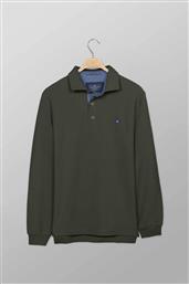 ΑΝΔΡΙΚΗ ΜΠΛΟΥΖΑ ΠΟΛΟ ΠΙΚΕ ΜΟΝΟΧΡΩΜΗ ΜΕ CONTRAST ΛΟΓΟΤΥΠΟ REGULAR FIT - P617-PY50.07 ΛΑΔΙ OXFORD COMPANY