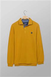 ΑΝΔΡΙΚΗ ΜΠΛΟΥΖΑ ΠΟΛΟ ΠΙΚΕ ΜΟΝΟΧΡΩΜΗ ΜΕ CONTRAST ΛΟΓΟΤΥΠΟ REGULAR FIT - P617-PY50.45 ΚΙΤΡΙΝΟ OXFORD COMPANY