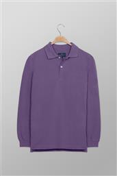 ΑΝΔΡΙΚΗ ΜΠΛΟΥΖΑ ΠΟΛΟ ΠΙΚΕ ΜΟΝΟΧΡΩΜΗ ΜΕ ΚΕΝΤΗΜΕΝΟ ΛΟΓΟΤΥΠΟ REGULAR FIT - P217-PU50.20 ΜΟΒ OXFORD COMPANY