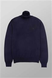 ΑΝΔΡΙΚΗ ΜΑΛΛΙΝΗ ΜΠΛΟΥΖΑ ΖΙΒΑΓΚΟ ΜΟΝΟΧΡΩΜΗ ΜΕ ΚΕΝΤΗΜΕΝΟ ΛΟΓΟΤΥΠΟ REGULAR FIT - X507-ZU60.01 ΜΠΛΕ ΣΚΟΥΡΟ OXFORD COMPANY