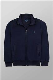 ΑΝΔΡΙΚΗ ΖΑΚΕΤΑ ΦΟΥΤΕΡ ΜΟΝΟΧΡΩΜΗ ΜΕ ΛΟΓΟΤΥΠΟ REGULAR FIT - F213-JW60.01 ΜΠΛΕ ΣΚΟΥΡΟ OXFORD COMPANY