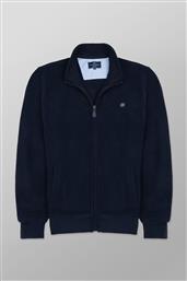 ΑΝΔΡΙΚΗ ΖΑΚΕΤΑ ΦΟΥΤΕΡ ΜΟΝΟΧΡΩΜΗ ΜΕ ΛΟΓΟΤΥΠΟ REGULAR FIT - F214-JW60.01 ΜΠΛΕ ΣΚΟΥΡΟ OXFORD COMPANY