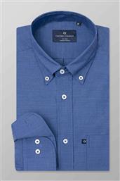 ΑΝΔΡΙΚΟ ΜΟΝΟΧΡΩΜΟ ΠΟΥΚΑΜΙΣΟ BUTTON DOWN REGULAR FIT - F210-BV10.03 ΜΠΛΕ OXFORD COMPANY