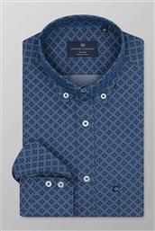 ΑΝΔΡΙΚΟ ΠΟΥΚΑΜΙΣΟ BUTTON DOWN ΜΕ ALL-OVER PRINT SLIM FIT ''SPORT'' - J140-BY11.02 ΜΠΛΕ OXFORD COMPANY