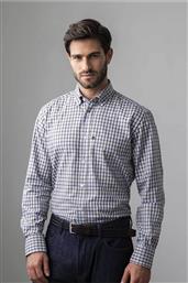 ΑΝΔΡΙΚΟ ΠΟΥΚΑΜΙΣΟ BUTTON DOWN ΜΕ ΚΑΡΟ ΣΧΕΔΙΟ REGULAR FIT ''SPORT'' - M130-BY10.01 ΚΑΦΕ ΑΝΟΙΧΤΟ OXFORD COMPANY
