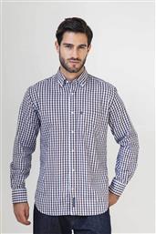 ΑΝΔΡΙΚΟ ΠΟΥΚΑΜΙΣΟ BUTTON DOWN ΜΕ ΚΑΡΟ ΣΧΕΔΙΟ REGULAR FIT ''SPORT'' - M134-BY10.01 ΚΑΦΕ OXFORD COMPANY