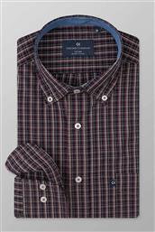 ΑΝΔΡΙΚΟ ΠΟΥΚΑΜΙΣΟ BUTTON DOWN ΜΕ ΚΑΡΟ ΣΧΕΔΙΟ REGULAR FIT ''SPORT'' - M135-BY10.01 ΜΠΟΡΝΤΟ OXFORD COMPANY