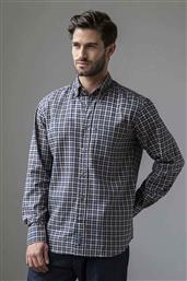ΑΝΔΡΙΚΟ ΠΟΥΚΑΜΙΣΟ BUTTON DOWN ΜΕ ΚΑΡΟ ΣΧΕΔΙΟ REGULAR FIT ''SPORT'' - S131-BY10.01 ΜΑΥΡΟ OXFORD COMPANY