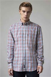 ΑΝΔΡΙΚΟ ΠΟΥΚΑΜΙΣΟ BUTTON DOWN ΜΕ ΚΑΡΟ ΣΧΕΔΙΟ REGULAR FIT ''SPORT'' - T130-BY10.01 ΜΠΛΕ OXFORD COMPANY