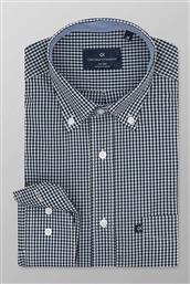 ΑΝΔΡΙΚΟ ΠΟΥΚΑΜΙΣΟ BUTTON DOWN ΜΕ ΨΙΛΟ ΚΑΡΟ ΣΧΕΔΙΟ REGULAR FIT ''SPORT'' - M132-BY10.03 ΠΡΑΣΙΝΟ ΣΚΟΥΡΟ OXFORD COMPANY