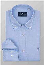 ΑΝΔΡΙΚΟ ΠΟΥΚΑΜΙΣΟ BUTTON DOWN ΜΟΝΟΧΡΩΜΟ ΜΕ ΚΕΝΤΗΜΕΝΟ ΛΟΓΟΤΥΠΟ REGULAR FIT ''SPORT'' - Z210-BU11.02 ΜΠΛΕ ΑΝΟΙΧΤΟ OXFORD COMPANY