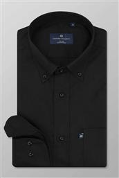 ΑΝΔΡΙΚΟ ΠΟΥΚΑΜΙΣΟ BUTTON DOWN ΜΟΝΟΧΡΩΜΟ REGULAR FIT ''SPORT'' - M113-BR10.02 ΜΑΥΡΟ OXFORD COMPANY