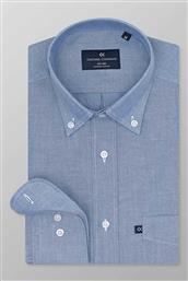 ΑΝΔΡΙΚΟ ΠΟΥΚΑΜΙΣΟ BUTTON DOWN ΜΟΝΟΧΡΩΜΟ REGULAR FIT ''SPORT'' - O112-BY10.02 ΜΠΛΕ ΑΝΟΙΧΤΟ OXFORD COMPANY