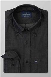 ΑΝΔΡΙΚΟ ΠΟΥΚΑΜΙΣΟ BUTTON DOWN REGULAR FIT ''SPORT'' - J110-BY10.02 ΑΝΘΡΑΚΙ OXFORD COMPANY από το NOTOS