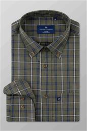 ΑΝΔΡΙΚΟ ΠΟΥΚΑΜΙΣΟ ΜΕ ΚΑΡΟ ΣΧΕΔΙΟ ΚΑΙ BUTTON DOWN REGULAR FIT - M135-BU11.02 ΛΑΔΙ OXFORD COMPANY