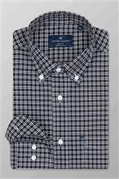 ΑΝΔΡΙΚΟ ΠΟΥΚΑΜΙΣΟ ΜΕ ΚΑΡΟ ΣΧΕΔΙΟ ΚΑΙ BUTTON DOWN REGULAR FIT - S131-BW11.03 ΜΠΛΕ ΣΚΟΥΡΟ OXFORD COMPANY