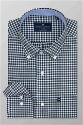 ΑΝΔΡΙΚΟ ΠΟΥΚΑΜΙΣΟ ΜΕ ΚΑΡΟ ΣΧΕΔΙΟ ΚΑΙ BUTTON DOWN REGULAR FIT - S132-BW10.01 ΜΠΛΕ ΣΚΟΥΡΟ OXFORD COMPANY