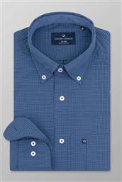 ΑΝΔΡΙΚΟ ΠΟΥΚΑΜΙΣΟ ΜΕ ΜΙΚΡΟΣΧΕΔΙΟ ΚΑΙ BUTTON DOWN REGULAR FIT - J130-BW11.01 ΜΠΛΕ ΣΚΟΥΡΟ OXFORD COMPANY