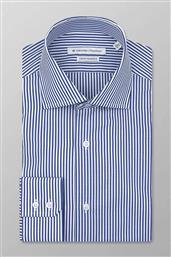 ΑΝΔΡΙΚΟ ΠΟΥΚΑΜΙΣΟ ΜΕ ΡΙΓΕ ΣΧΕΔΙΟ SLIM FIT ''CLASSIC'' - M227NRT21.02 ΜΠΛΕ OXFORD COMPANY