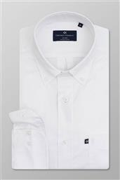 ΑΝΔΡΙΚΟ ΠΟΥΚΑΜΙΣΟ ΜΟΝΟΧΡΩΜΟ ΜΕ ΓΙΑΚΑ BUTTON DOWN - S113-BM10.01A ΛΕΥΚΟ OXFORD COMPANY