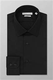 ΑΝΔΡΙΚΟ ΠΟΥΚΑΜΙΣΟ ΜΟΝΟΧΡΩΜΟ SLIM FIT ''CLASSIC'' - Z217NIM21.05 ΜΑΥΡΟ OXFORD COMPANY