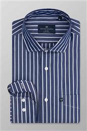 ΑΝΔΡΙΚΟ ΠΟΥΚΑΜΙΣΟ ROMEO ΜΕ ΡΙΓΕ ΣΧΕΔΙΟ REGULAR FIT ''SPORT'' - M121-RX21.01 ΜΠΛΕ ΣΚΟΥΡΟ OXFORD COMPANY