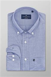 ΑΝΔΡΙΚΟ REGULAR FIT ΠΟΥΚΑΜΙΣΟ ΜΟΝΟΧΡΩΜΟ - S113-BM10.03 ΜΠΛΕ OXFORD COMPANY