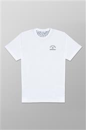 ΑΝΔΡΙΚΟ T-SHIRT ΜΟΝΟΧΡΩΜΟ REGULAR FIT - K400-MX20.01 ΛΕΥΚΟ OXFORD COMPANY