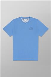 ΑΝΔΡΙΚΟ T-SHIRT ΜΟΝΟΧΡΩΜΟ REGULAR FIT - K400-MX20.31 ΜΠΛΕ ΑΝΟΙΧΤΟ OXFORD COMPANY