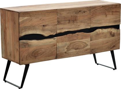 ΜΠΟΥΦΕΣ IMENA PAKOWORLD ΜΑΣΙΦ ΞΥΛΟ ACACIA ΣΕ ΦΥΣΙΚΗ ΑΠΟΧΡΩΣΗ ΜΕ ΜΑΥΡΑ ΜΕΤΑΛΛΙΚΑ ΠΟΔΙΑ 148X43.5X86ΕΚ - - 379-000033 PAKO WORLD