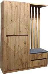 ΕΠΙΠΛΟ ΕΙΣΟΔΟΥ ZOMIE PAKOWORLD ΣΕ OAK ΑΠΟΧΡΩΣΗ 131X41.5X180.4ΕΚ - - 049-000114 PAKO WORLD