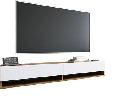 ΕΠΙΠΛΟ ΤΗΛΕΟΡΑΣΗΣ ΕΠΙΤΟΙΧΙΟ HANDRA PAKOWORLD ΛΕΥΚΟ-OAK 180X31,5X29,5ΕΚ - - 176-000002 PAKO WORLD