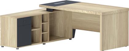 ΓΡΑΦΕΙΟ ΕΠΑΓΓΕΛΜΑΤΙΚΟ LOTUS PAKOWORLD ΑΡΙΣΤΕΡΗ ΣΕ ΦΥΣΙΚΗ-ΑΝΘΡΑΚΙ ΑΠΟΧΡΩΣΗ 180X180X75ΕΚ - - 069-000118 PAKO WORLD