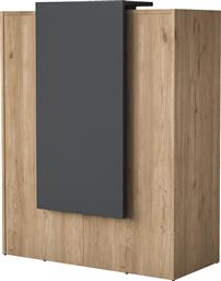 ΓΡΑΦΕΙΟ RECEPTION ZOWEL PAKOWORLD ΜΕ LED ΜΕΛΑΜΙΝΗΣ ΦΥΣΙΚΟ-ΑΝΘΡΑΚΙ 90X40X110ΕΚ - - 182-000069 PAKO WORLD