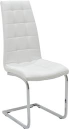 ΚΑΡΕΚΛΑ DARRELL PAKOWORLD PU ΛΕΥΚΟ-ΒΑΣΗ ΧΡΩΜΙΟΥ 42X49X106ΕΚ (ΣΕΤ 6 ΤΕΜΑΧΙΑ) - - 127-000107 PAKO WORLD