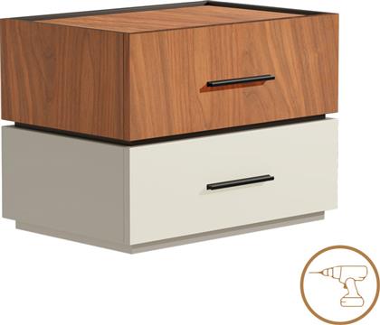 ΚΟΜΟΔΙΝΟ SONLEN PAKOWORLD MDF ΣΕ ΚΑΡΥΔΙ-ΜΠΕΖ ΑΠΟΧΡΩΣΗ 60X40X44.5ΕΚ (ΣΕΤ 2 ΤΕΜΑΧΙΑ) - - 072-000105 PAKO WORLD