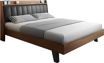 ΚΡΕΒΑΤΙ FRANKLY PAKOWORLD MDF-PU ΣΕ ΚΑΡΥΔΙ-ΜΑΥΡΟ ΑΠΟΧΡΩΣΗ 150X200ΕΚ - - 072-000142 PAKO WORLD