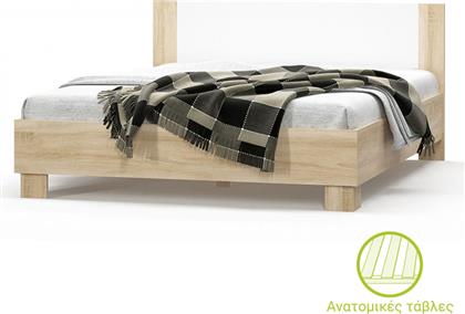 ΚΡΕΒΑΤΙ GENEVA PAKOWORLD ΦΥΣΙΚΟ-ΛΕΥΚΟ 180X200ΕΚ - - 173-000014 PAKO WORLD