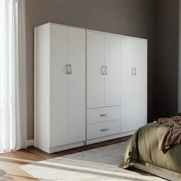 ΝΤΟΥΛΑΠΑ ΕΞΑΦΥΛΛΗ LEGO Ι PAKOWORLD ΛΕΥΚΗ 200,5X42X180ΕΚ - - 383-000185 PAKO WORLD