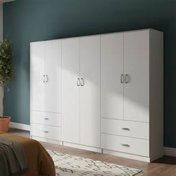 ΝΤΟΥΛΑΠΑ ΕΞΑΦΥΛΛΗ LEGO PAKOWORLD ΛΕΥΚΗ 240X42X180ΕΚ - - 383-000180 PAKO WORLD