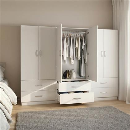 ΝΤΟΥΛΑΠΑ ΕΞΑΦΥΛΛΗ ΜΕ ΣΥΡΤΑΡΙΑ LEGO PAKOWORLD ΛΕΥΚΗ 240X42X180ΕΚ - - 383-000178 PAKO WORLD